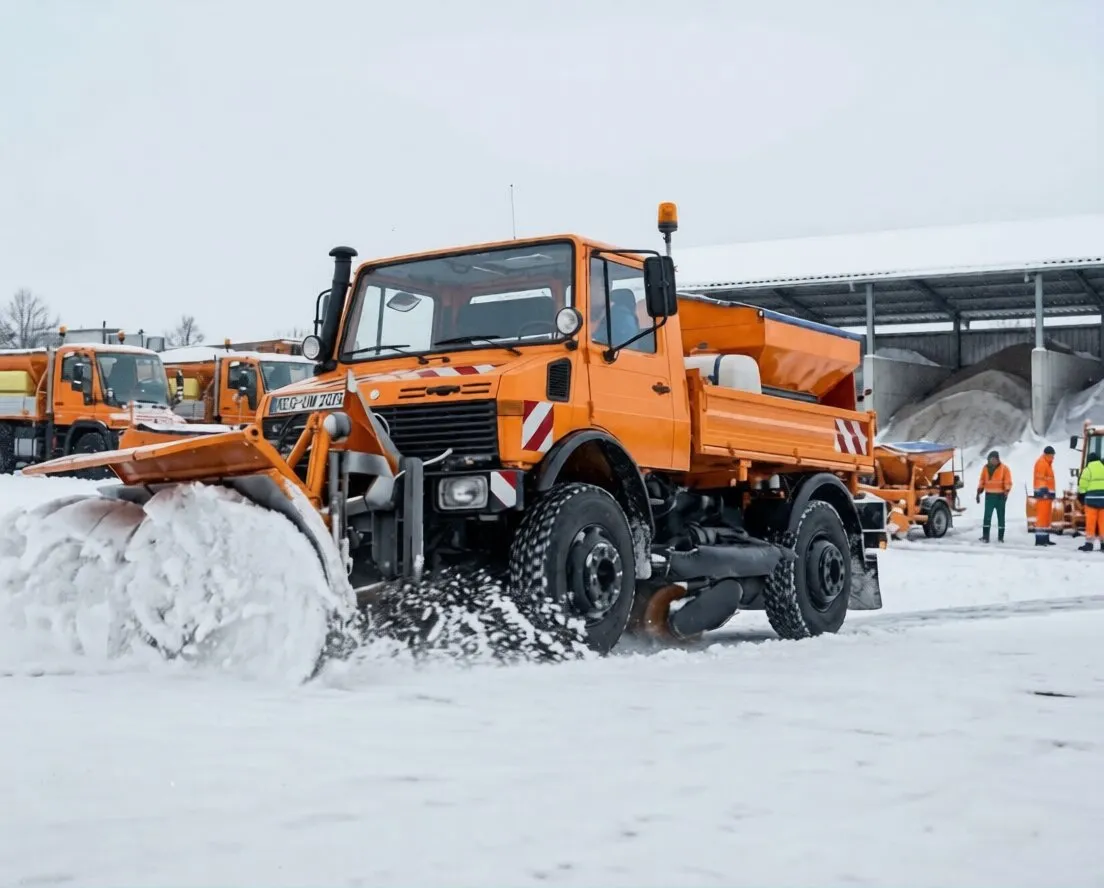 Unimog 424 déneigement